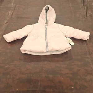 L Toddler Girls Puffer Jacket - Pink 18m NWT